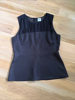 Cabi Black Peplum Tank Top